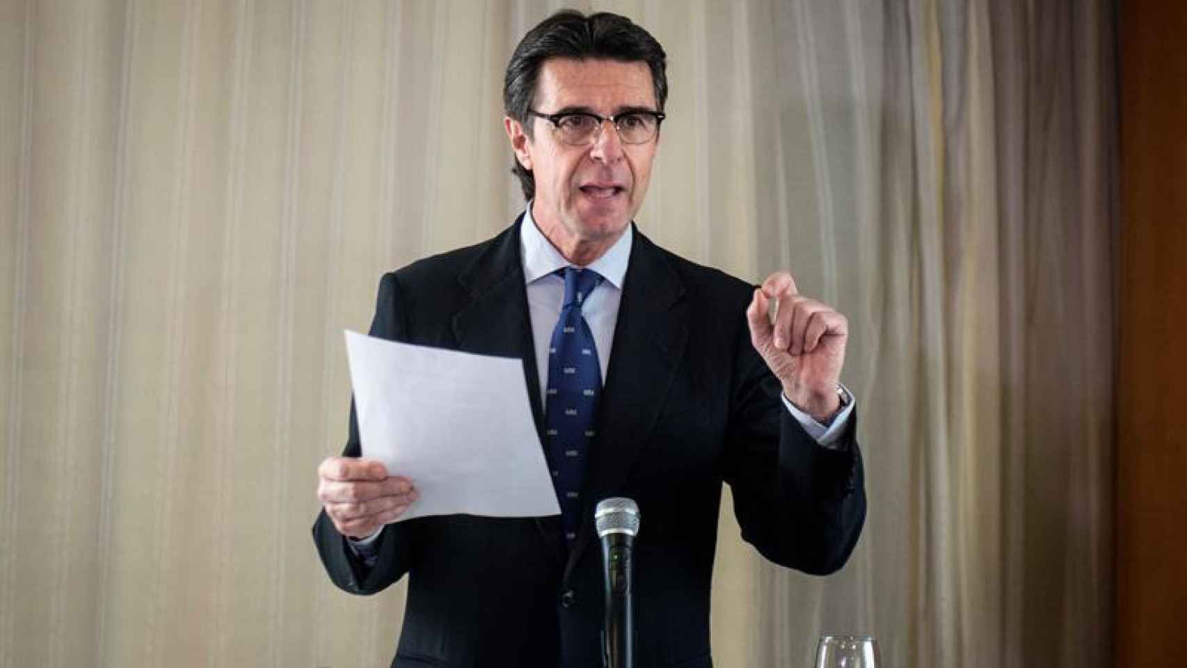 El ministro de Industria, José Manuel Soria, en una comparecencia pública
