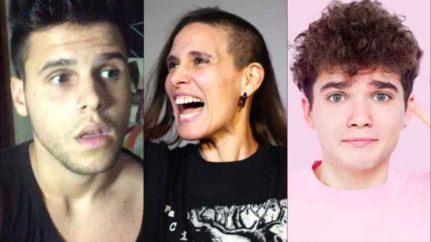 Los youtubers Pablo Vlogs, Naty Penadas y Kevin 'qué bien'