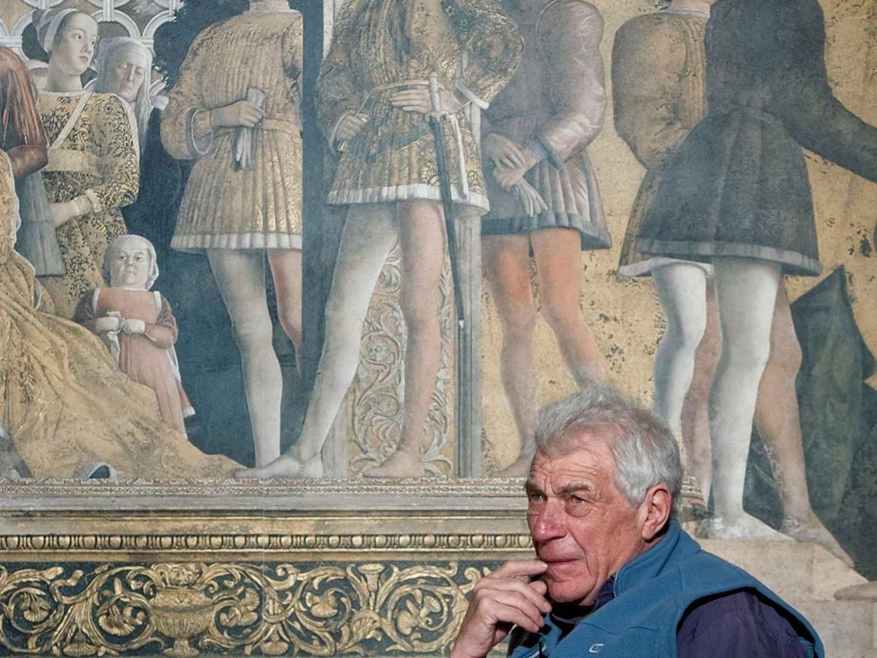 John Berger, en el Museo del Prado, en 2010.
