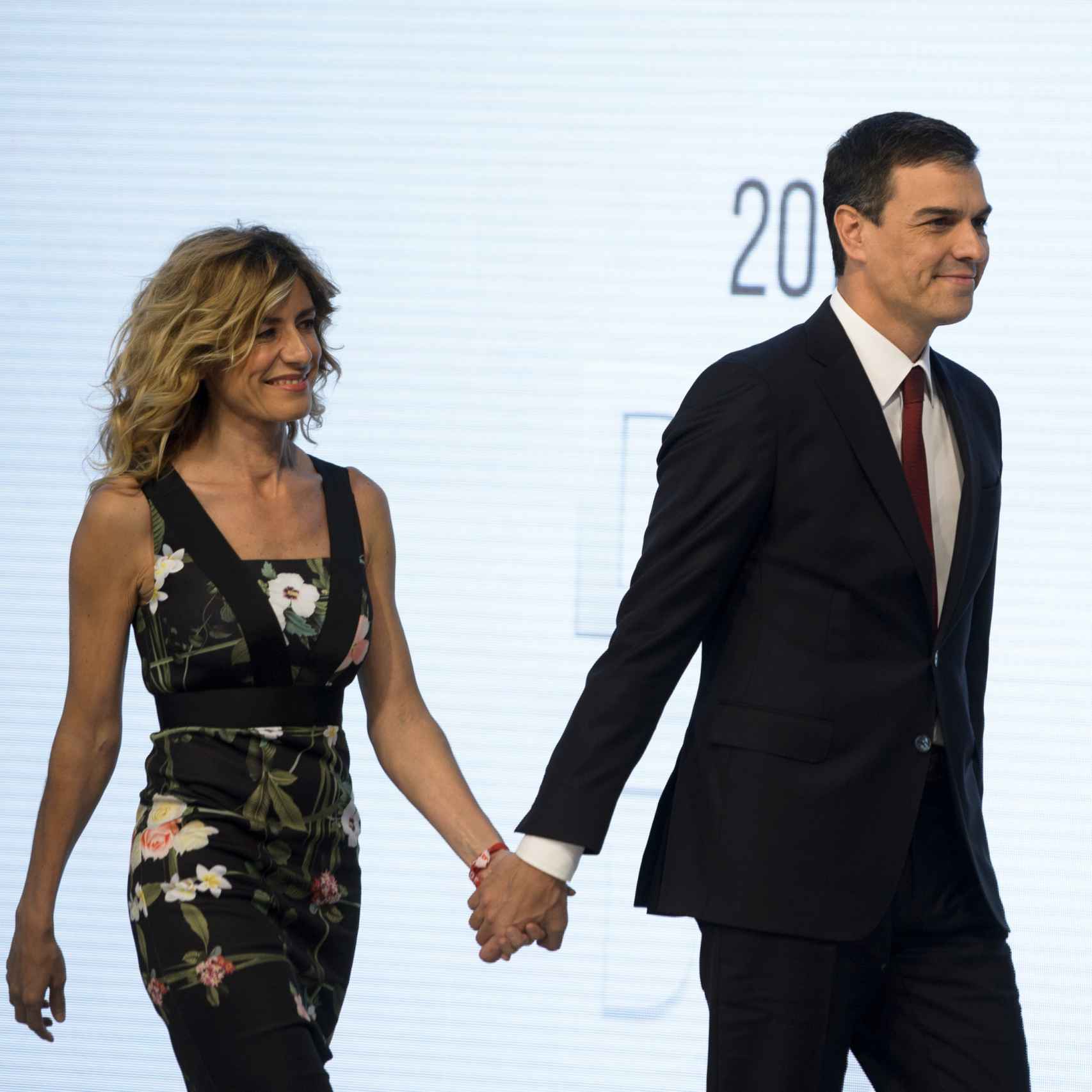 Begoña Gómez con su marido Pedro Sánchez