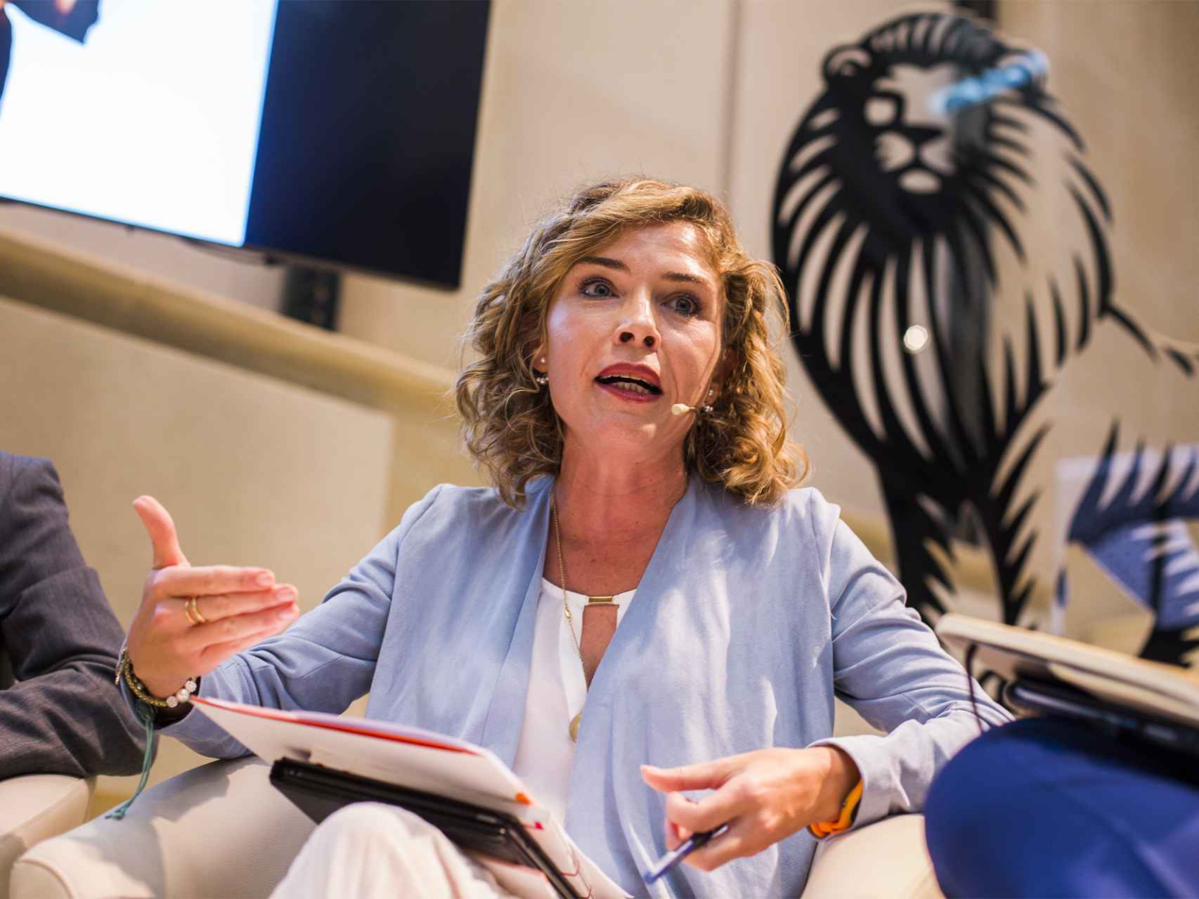 La diputada de Ciudadanos experta en Eduación, Marta Martín, durante el debate