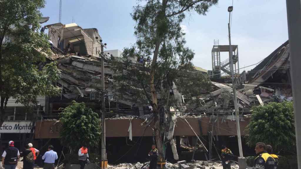 Edificio colapsado en México DF
