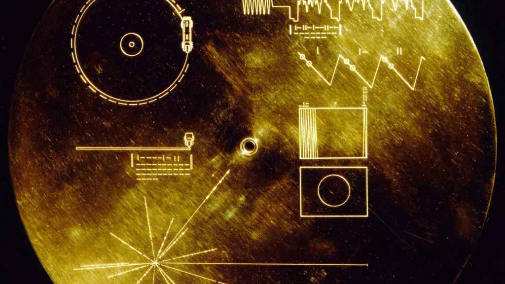 Portada del disco 'Sonidos de la Tierra', en la sonda Voyager.
