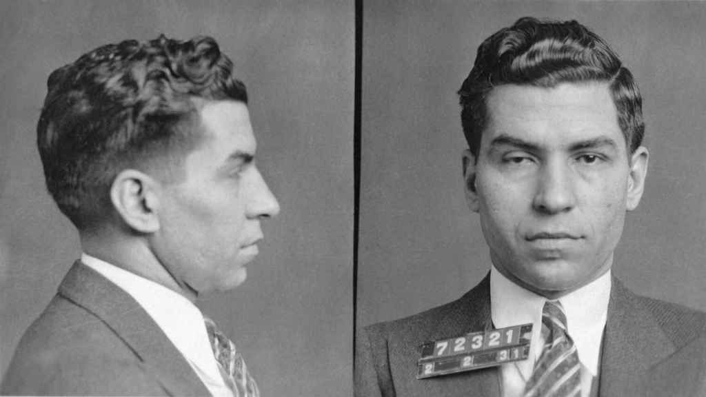 Fotografía del mafioso italiano Lucky Luciano (1931).