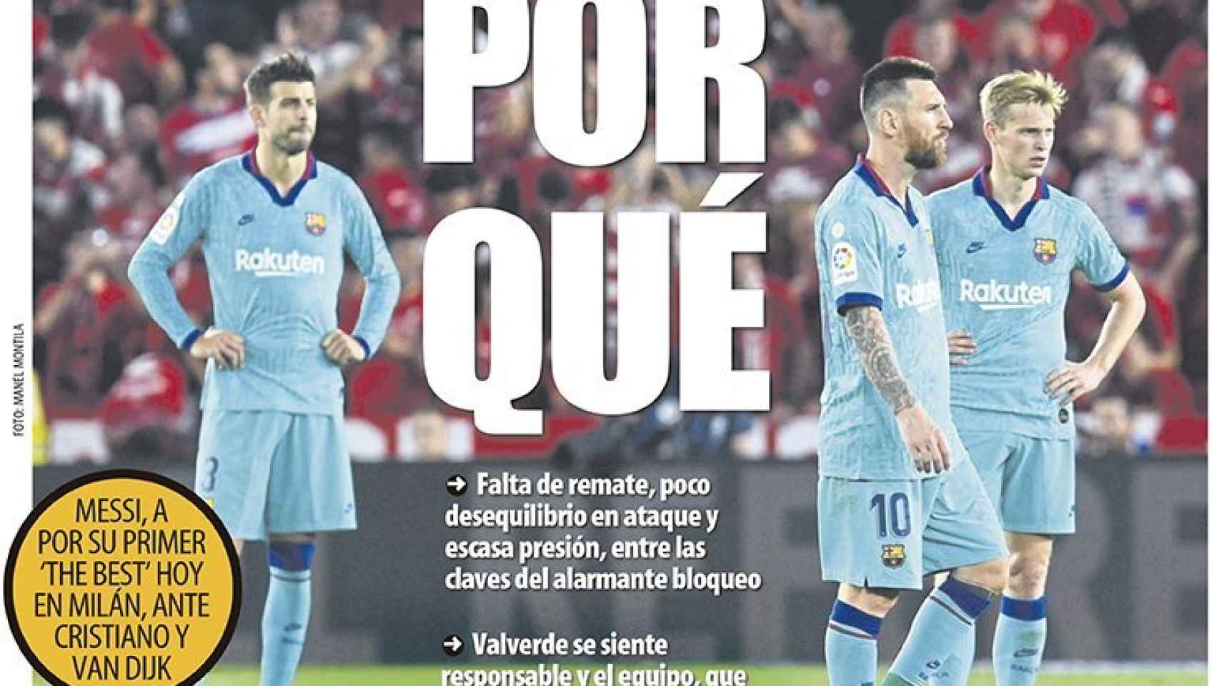 La portada del diario Mundo Deportivo (23/09/2019)