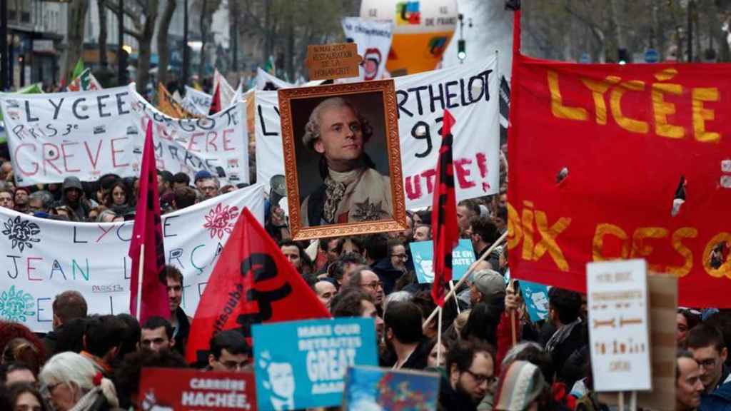 Las protestas en Francia por la reforma de las pensiones.